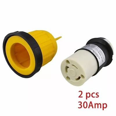 $15.59 • Buy RV Power Cord Cover & Ring – 30 Amp Twist Lock Inlet Locking Plug Protector 125V