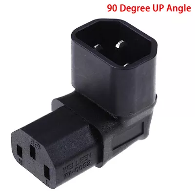 IEC 320 C14 To C13 Right AngleC13 To C14 90 Degree Up Angle -u- • £6.67