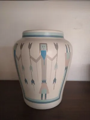 Native American Vase - Art Pottery Vase - Signed Nandi Original Hnad-painted • £29.99