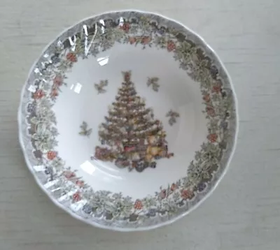 Queen's Myott Factory  Seasons Greetings Christmas  Coupe Cereal Bowl • $13.90