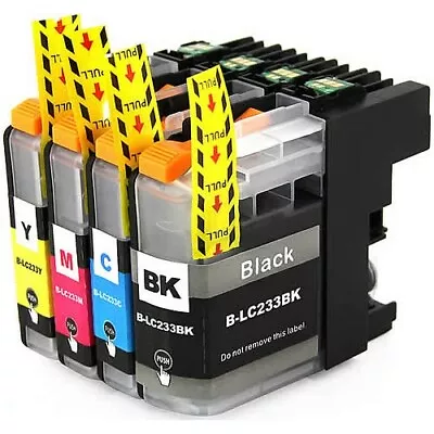 4x Ink LC-233 LC233 For Brother MFCJ880DW DCP-J4120DW DCP-J562DW MFC-J4620DW • $12.40