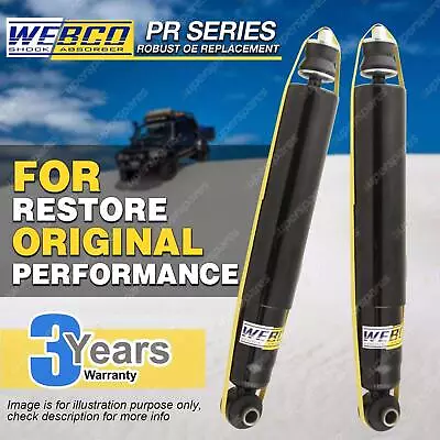 Pair Rear Webco Shock Absorbers For HOLDEN BARINA TK Sedan Hatch 4cyl 05-on • $118.95