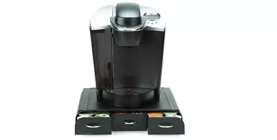 K Cup Coffee Pod Holder Cups Organizer Drawer Space Saver Save Time Cap Black 32 • $23.65