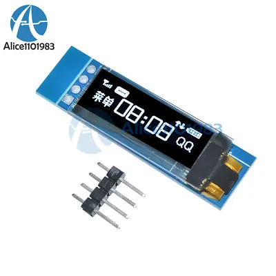 0.91'' 128x32 IIC I2C White OLED LCD Display DIY Module 3.3V 5V For PIC Arduino • $1.67