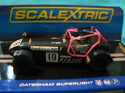 £35 • Buy Scalextric C3647 Caterham Superlight 2014 #19 Black/pink Aaron Head Bnib 