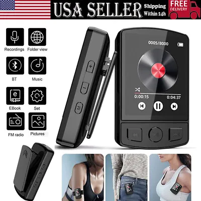 MP4 MP3 Player Bluetooth 5.2 LCD Screen Sport Lossless HIFI Music Voice Recorder • $23.99