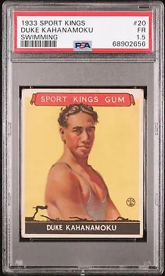 1933 Goudey Sport Kings #20 Duke Kahanamoku Swimming PSA 1.5 • $950