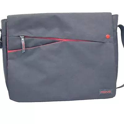 MOSISO Laptop Shoulder Bag Briefcase Sleeve Case Black And Red • $9.95