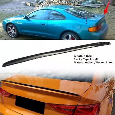 116cm Universal Rear Boot Trunk Spoiler Wing Rubber Black Fit For Toyota Celica • $31.29