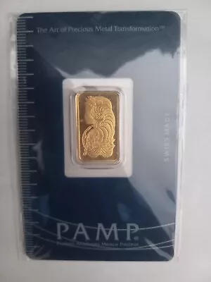 5 Gram Gold Bar - PAMP Suisse - Fortuna - 999.9 Fine In Sealed Assay • $385.01