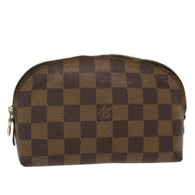 £141.51 • Buy LOUIS VUITTON Damier Ebene Pochette Cosmetic PM Pouch N47516 LV Auth 37288