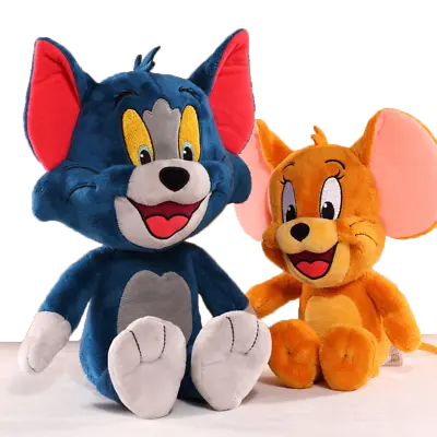 Tom And Jerry Plush Doll Set Cartoon Movie Stuffed Animal Plushie Kids Toy Gift • $24.63