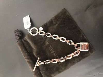 New Michael Kors Rose Gold/Tortoise Padlock Chain Toggle Mkj4343791 Bracelet • $69