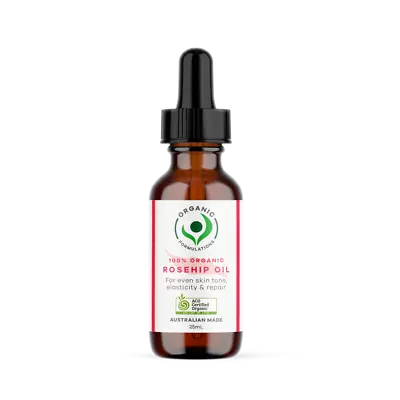 Organic Formulations 100% Organic Rosehip Oil 25mL | 100% Vegan | Paraben Free • $18.15