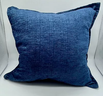 Dwell Studio Linen Decorative Pillow Blue Very Plush 20 Inch X 20 Inch • $34.99