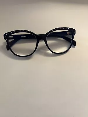 Moschino Navy Eyeglasses Accented With Silver Dots • $20