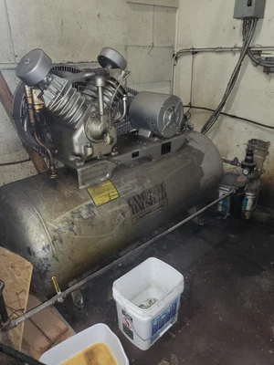 $2500 • Buy Air Compressor 10HP Gould Motor 200PSI 230/460V 120 Gallon Tank Industrial WORKS