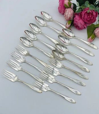 $38 • Buy Vintage Community Plate Silver Plate Flatware Silverware Patrician 17 Pieces