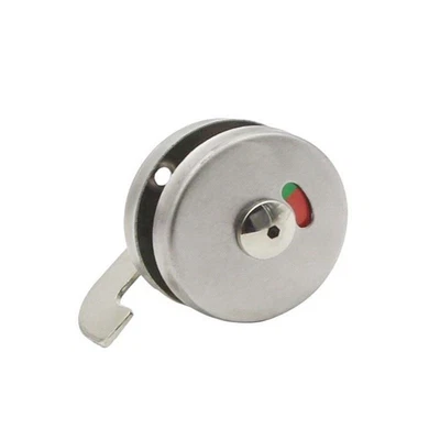 $12.82 • Buy Indicator Bolt Vacant Engaged Bathroom Privacy WC Toilet Door Lock Satin Nickel