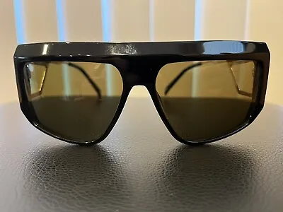 $695 Preowned Authentic Balmain BL8091 01 Black Square Sunglasses (no Side Lens) • $75