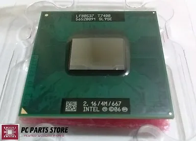 Intel Core 2 Duo T7400 2.16GHz 4MB 667MHz Processor CPU SL9SE LF80537 Socket M • $19.98