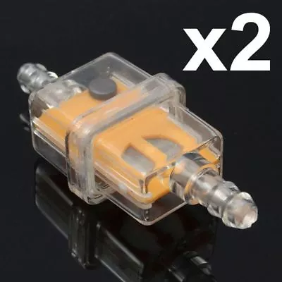 $5.36 • Buy 2 X Petrol Gas Fuel Filter For Dirt ATV Quad Trail Mini Motorbike Pitpro Bikes