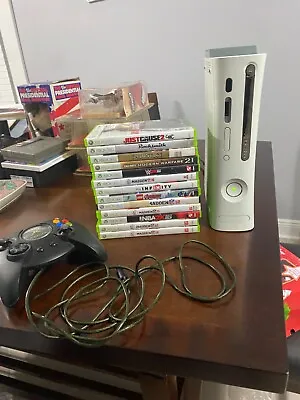 Microsoft Xbox 360 System Bundle White Console + 13 Games + 1 Controller • $69.99