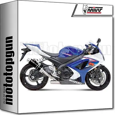 Rc Exhaust Double Silencers Steel Black Gp Mivv Suzuki Gsx-r 1000 07/08 • $664