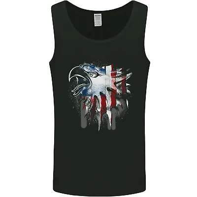 £9.99 • Buy American Eagle With Stars & Stripes Flag USA Mens Vest Tank Top