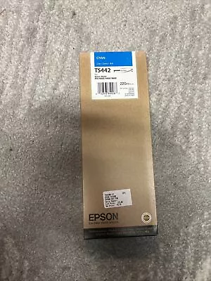 Genuine Epson T5442 Cyan Ink Stylus Pro 4000 4400 9600 220ml New Sealed • $50