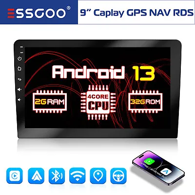 9  2 Din Android 13 Carplay Stereo Head Uni TRadio GPS NAVIGATION FM WiFi 2+32G • $82.59