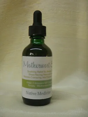 Motherwort Tincture  Anxiety Balances Hormones Hot Flashes Depression  2 Oz • $24