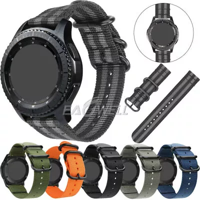 Nylon Canvas Watch Band 20mm Durable Adjustable Length Wristwatch Bracelet Strap • $14.07