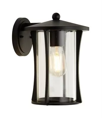 Searchlight 8477BK Pagoda Wall Light Black IP44 • £62.99