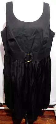 Elisabeth Hasselbeck For Dialogue Women's Plus Size 18W Black Fit & Flare DRESS • $17.99