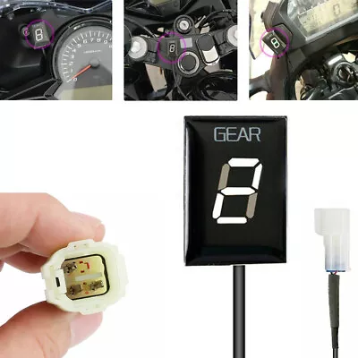 Motorcycle Gear Indicator White LED For Honda CB1000R CB300F CB400F CB500F VT400 • $36.99