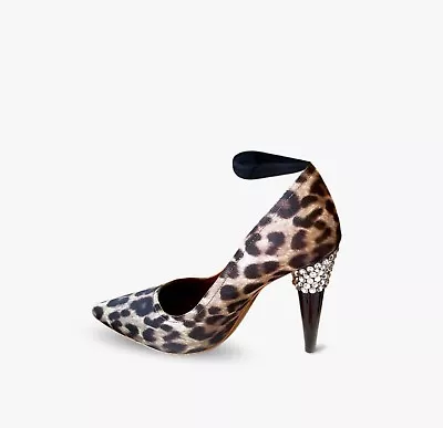 LANVIN For H&M Women Leopard Pumps Size 40 9 Leopard Heels Shoes Stilettos 9 40 • $150