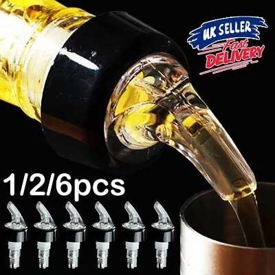 £6.89 • Buy 1-6x 30ml Shot Pourer Bottle Barware Nip Measure Wine Liquor Spirit Dispenser