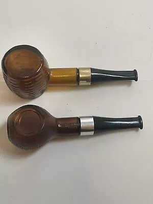 (Lot Of 2) Vintage Avon 1970's Smoking Pipe Taj Wind And Olaf Aftershave Empty • £6