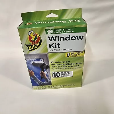  Duck Window Kit 10 Indoor Crystal Clear Insulating Shrink Film 62x420  NEW • $14.97