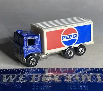 Vintage Hot Wheels - 1979 Pepsi Cab Over COE Truck - Rare Blue Rig - BW HTF • $14.95