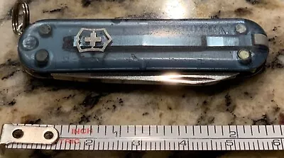 Victorinox Swiss Army Knife Light Blue Transparent Classic Small Appox - 2 1/4” • $9.95