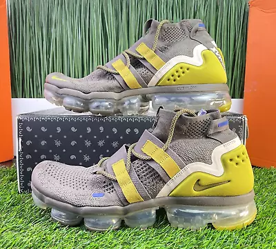 Nike Air VaporMax Utility Ridgerock Mens Shoes Gray Green AH6834-200 Size 10.5 • $162