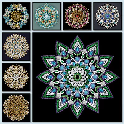 DIY Special Shaped Drill Diamond Painting Art Mandala Embroidery Kit Home Decor • $8.09