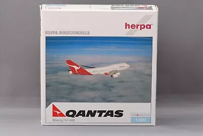 Qantas B747-400 Herpa Wings 500609 1:500 VH-OJC City Of Melbourne • $29.99