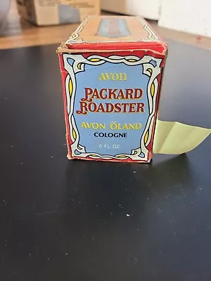 Vintage Set Of 2 Avon Packard Roadster Oland Cologne Decanter With Box • $26