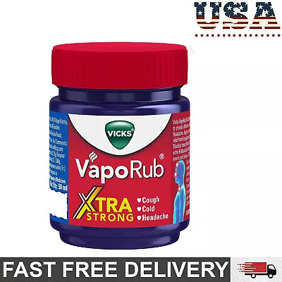 Vicks VapoRub Xtra Strong For Cough Cold Runny Nose & Headache 50ml US Free Ship • $15.99