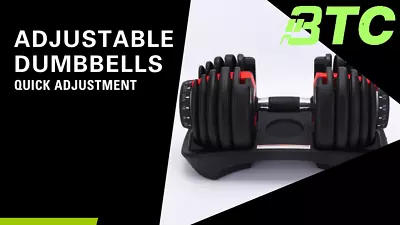 BTC  1 X 24kg Adjustable Dumbbell (Single) Weight Dumbbells Plates • $119