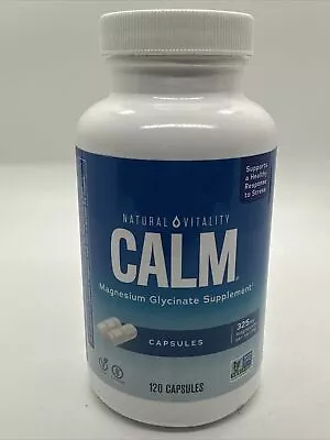 Natural Vitality Calm  Magnesium Glycinate Supplement 325 Mg - 120 Capsules • $19.99
