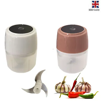 £9.89 • Buy 250ML Wireless Mini Electric Food Chopper Garlic Vegetable Blender Processor UK